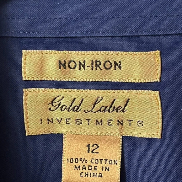 Women’s Gold Label Investments Button Down Top Size 12 - Picture 3 of 6